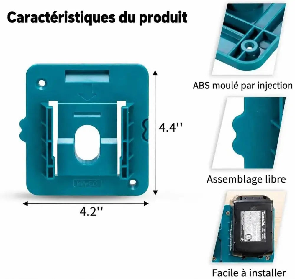 Supports de batteries – texte en français