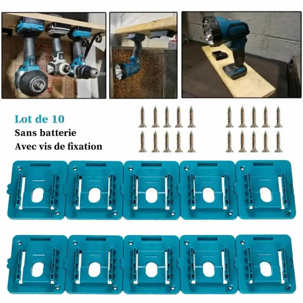 Supports de batteries – texte en français