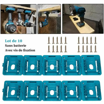 Supports de batteries – texte en français