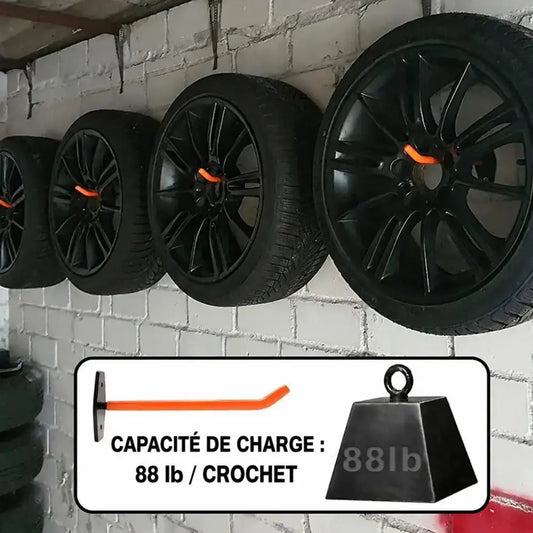 Supports muraux pour roues – texte en français