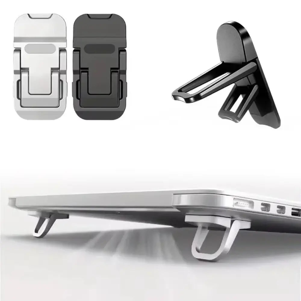 Supports pliables adhésifs pour ordinateur portable – lot de 2 – détail produit 3