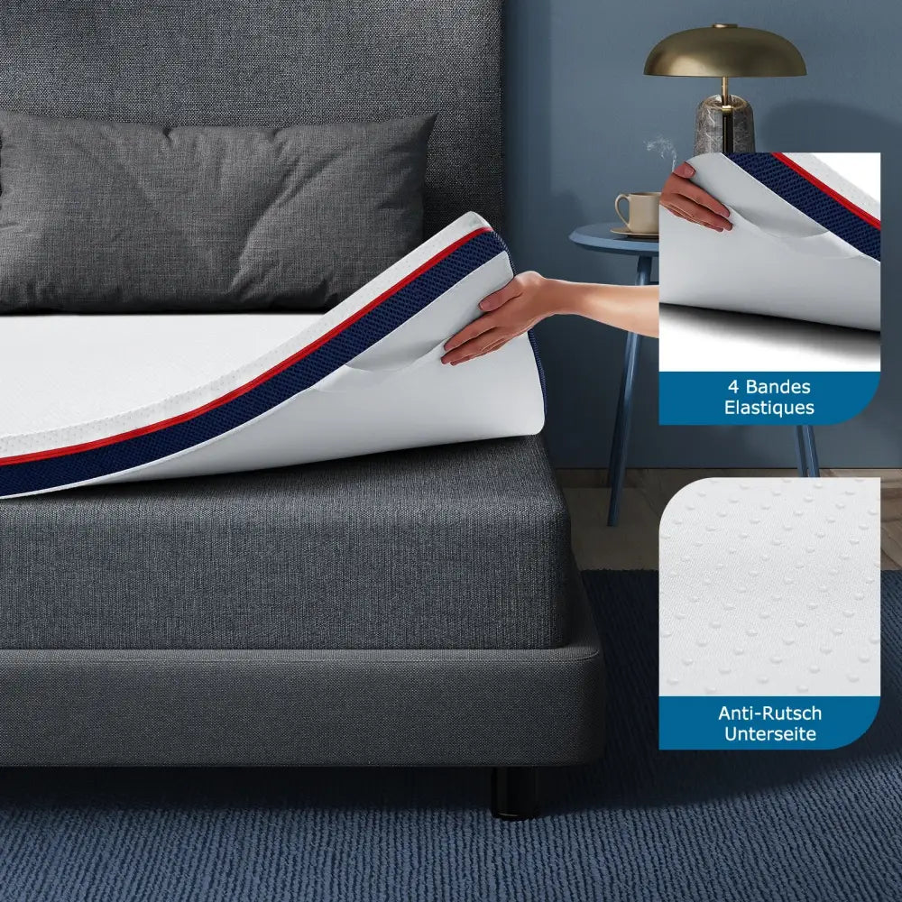 Surmatelas mémoire de forme 8 cm – housse lavable - Surmatelas mémoire de forme