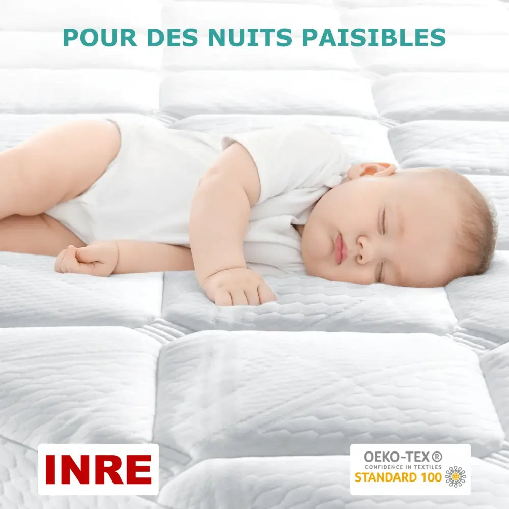 Surmatelas mousse 4 cm avec sangles élastiques - surmatelas mousse 4 cm