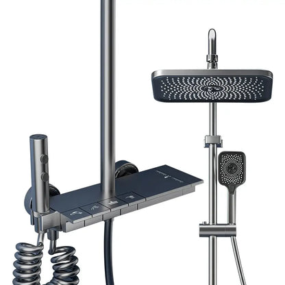 Système de douche gris à commandes piano et affichage numérique – détail produit 8