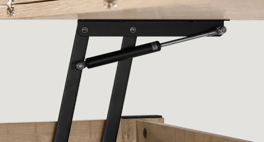 Table basse relevable avec rangement et 2 tiroirs – 100 × 50 cm