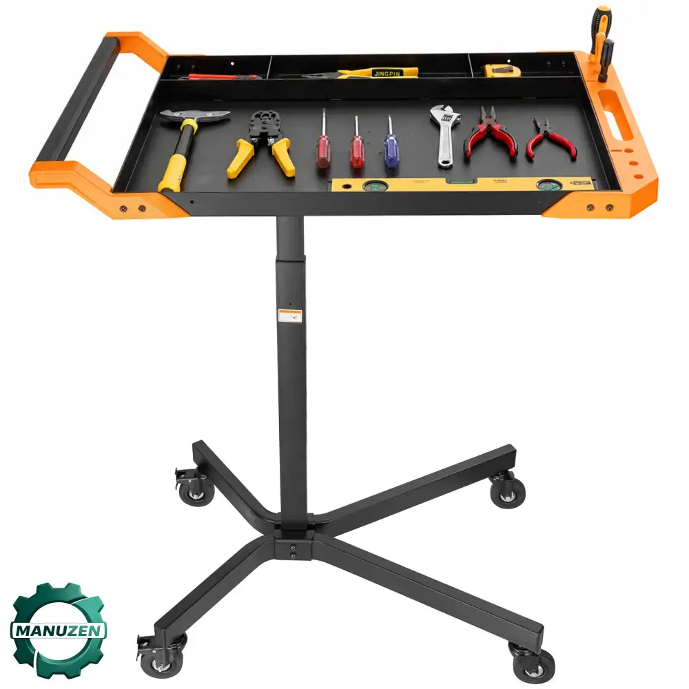 Table d’atelier mobile réglable en hauteur – 8 positions - Noir / Allemagne - Table atelier mobile réglable hauteur