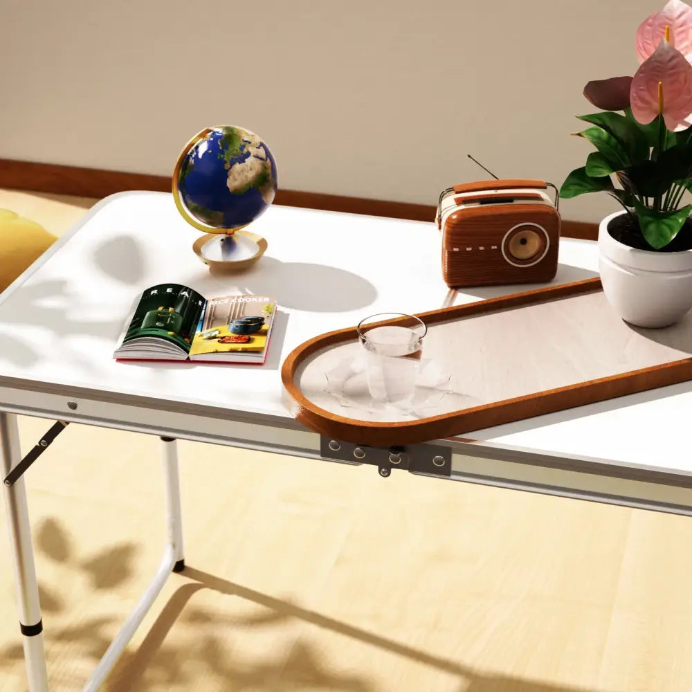 Table de camping pliante 120 cm en aluminium – format 6 personnes