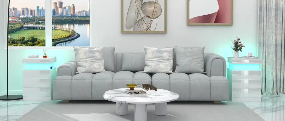 Table de chevet avec station de charge – 3 tiroirs et rangement secret - Table de chevet