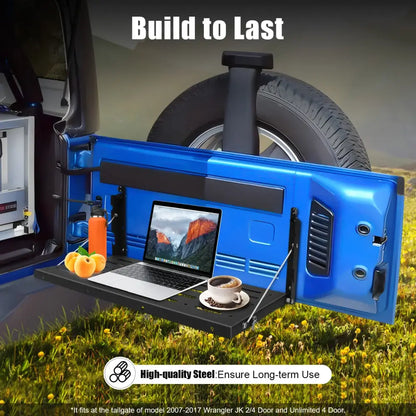Table de hayon pliante pour Wrangler JK 2007–2018 – charge 34 kg
