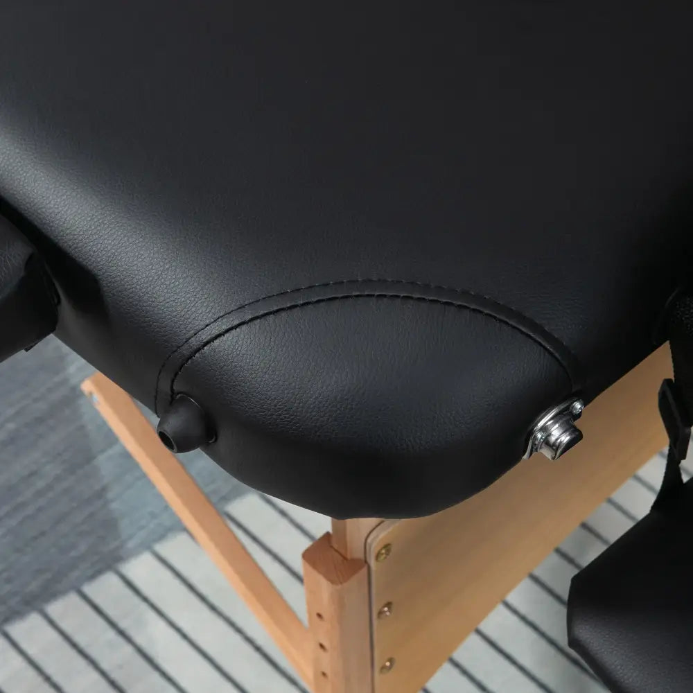 Table de massage pliante 2 zones – hauteur réglable - Noir / France - table de massage pliante hauteur réglable