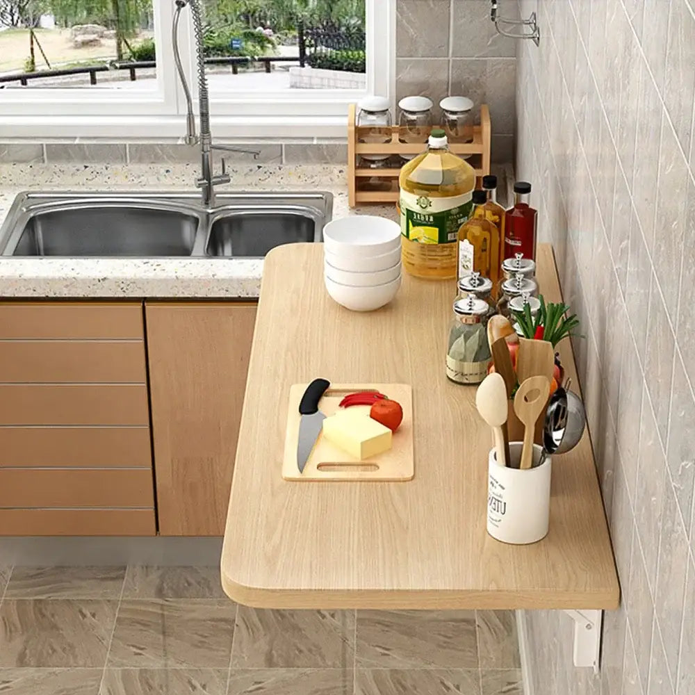 Table Murale Pliante 60 × 30 cm en Bois – Gain de Place - Mobilier gain de place