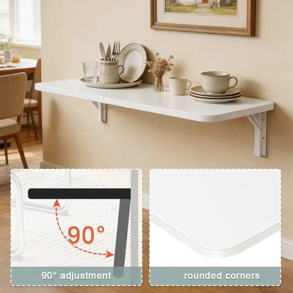 Table Murale Pliante 60 × 30 cm en Bois – Gain de Place - Mobilier gain de place