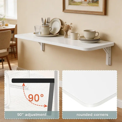 Table Murale Pliante 60 × 30 cm en Bois – Gain de Place - Mobilier gain de place