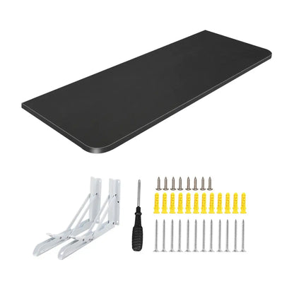 Table Murale Pliante 60 × 30 cm en Bois – Gain de Place - Noir / France - Mobilier gain de place