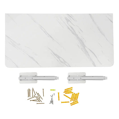 Table Murale Rabattable 80 × 40 cm – Charge 30 kg - Mobilier gain de place