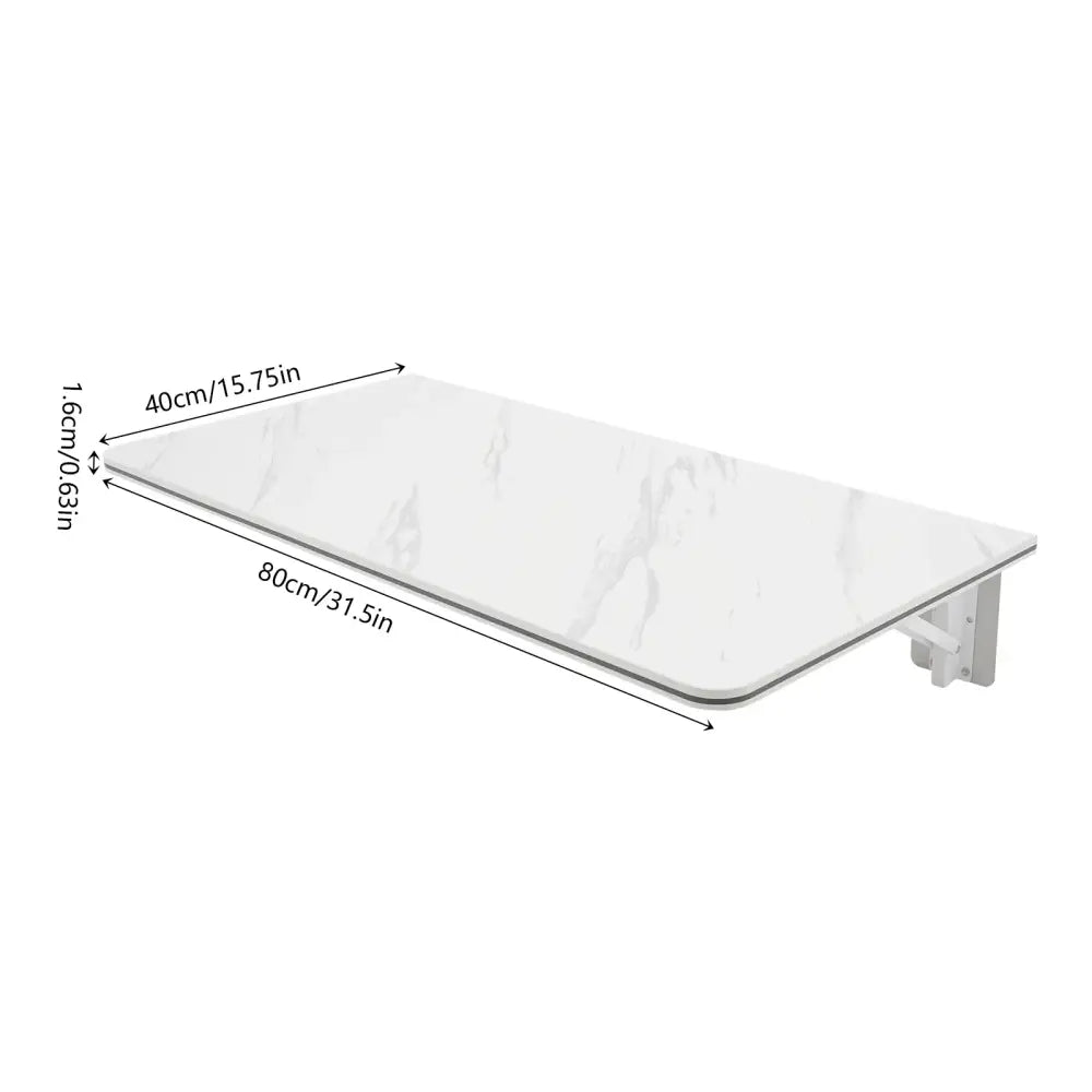 Table Murale Rabattable 80 × 40 cm – Charge 30 kg - Mobilier gain de place