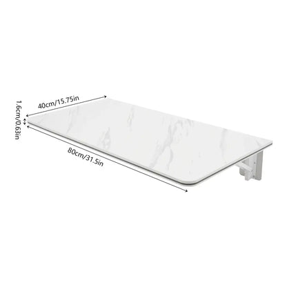 Table Murale Rabattable 80 × 40 cm – Charge 30 kg - Mobilier gain de place
