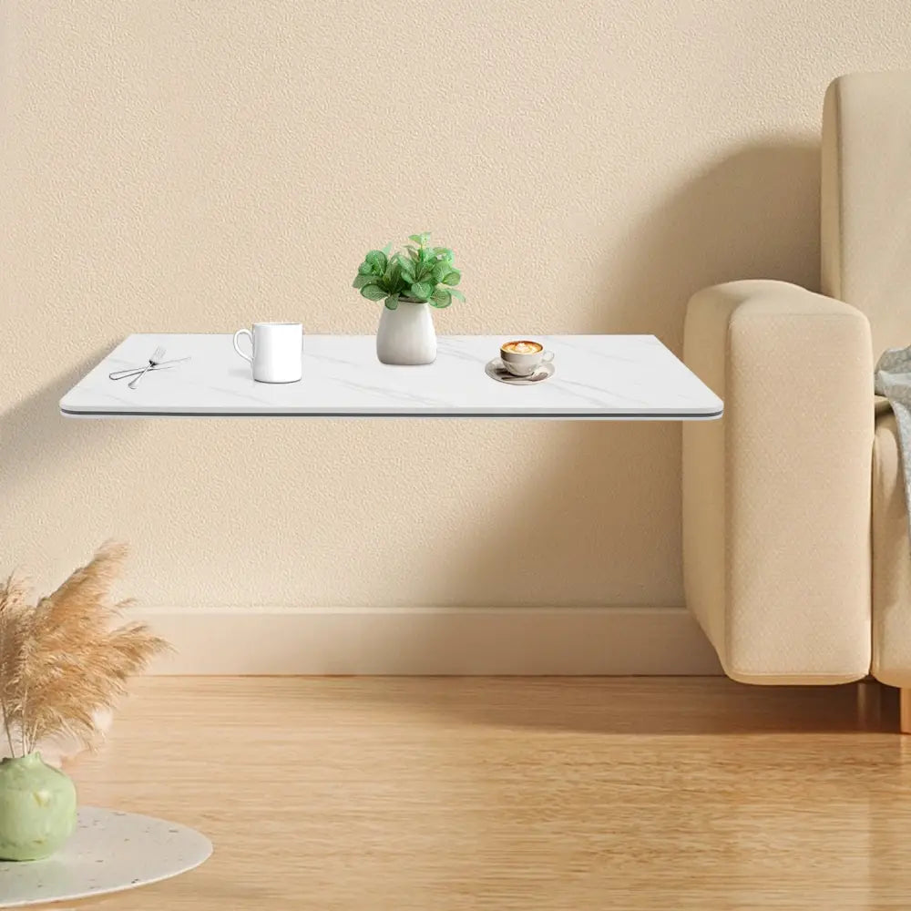 Table Murale Rabattable 80 × 40 cm – Charge 30 kg - Mobilier gain de place