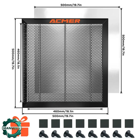 Table Nid D'Abeille Laser CO2/Diode - Surface Stable, Tailles 300x300/330x330