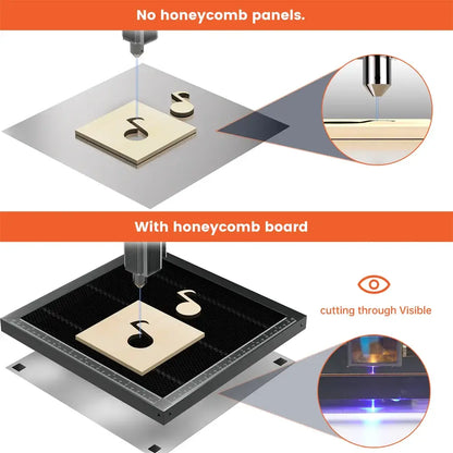 Table Nid D'Abeille Laser CO2/Diode - Surface Stable, Tailles 300x300/330x330