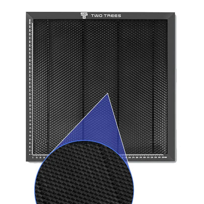 Table Nid D'Abeille Laser Pour Découpe Gravure 300 400 500 600mm Noir