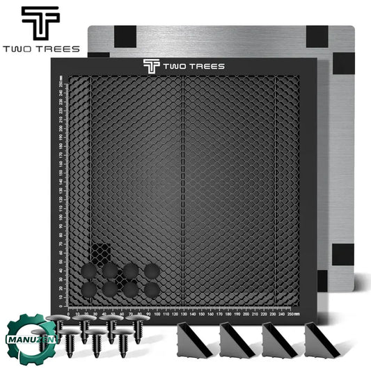 Table Nid D'Abeille Laser Pour Découpe Gravure 300 400 500 600mm Noir