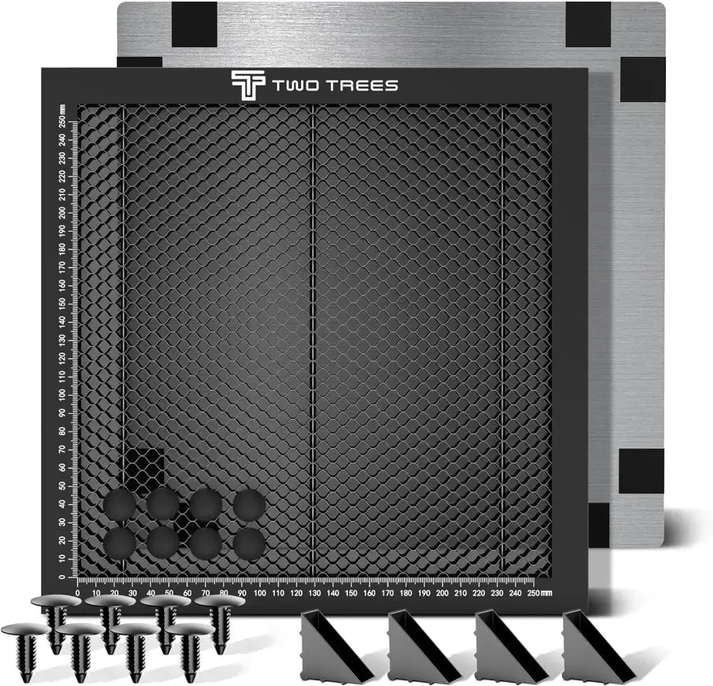 Table Nid D'Abeille Laser Pour Découpe Gravure 300 400 500 600mm Noir