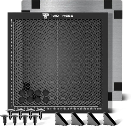 Table Nid D'Abeille Laser Pour Découpe Gravure 300 400 500 600mm Noir