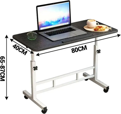 Table ordinateur inclinable à roulettes – 60 ou 80 cm - table ordinateur inclinable roulettes
