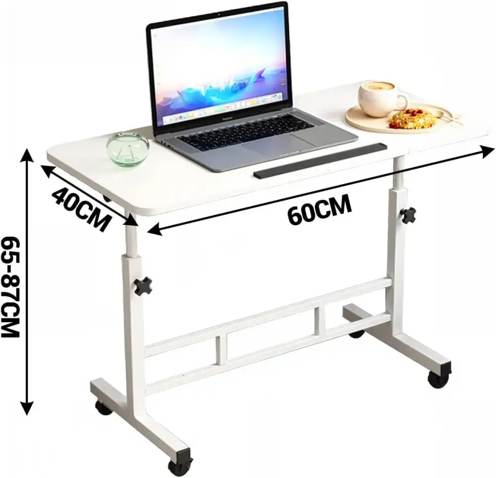Table ordinateur inclinable à roulettes – 60 ou 80 cm - table ordinateur inclinable roulettes