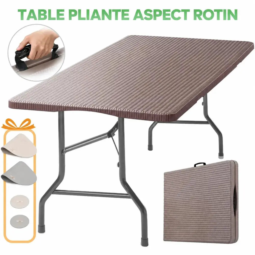 Table pliante – texte en français