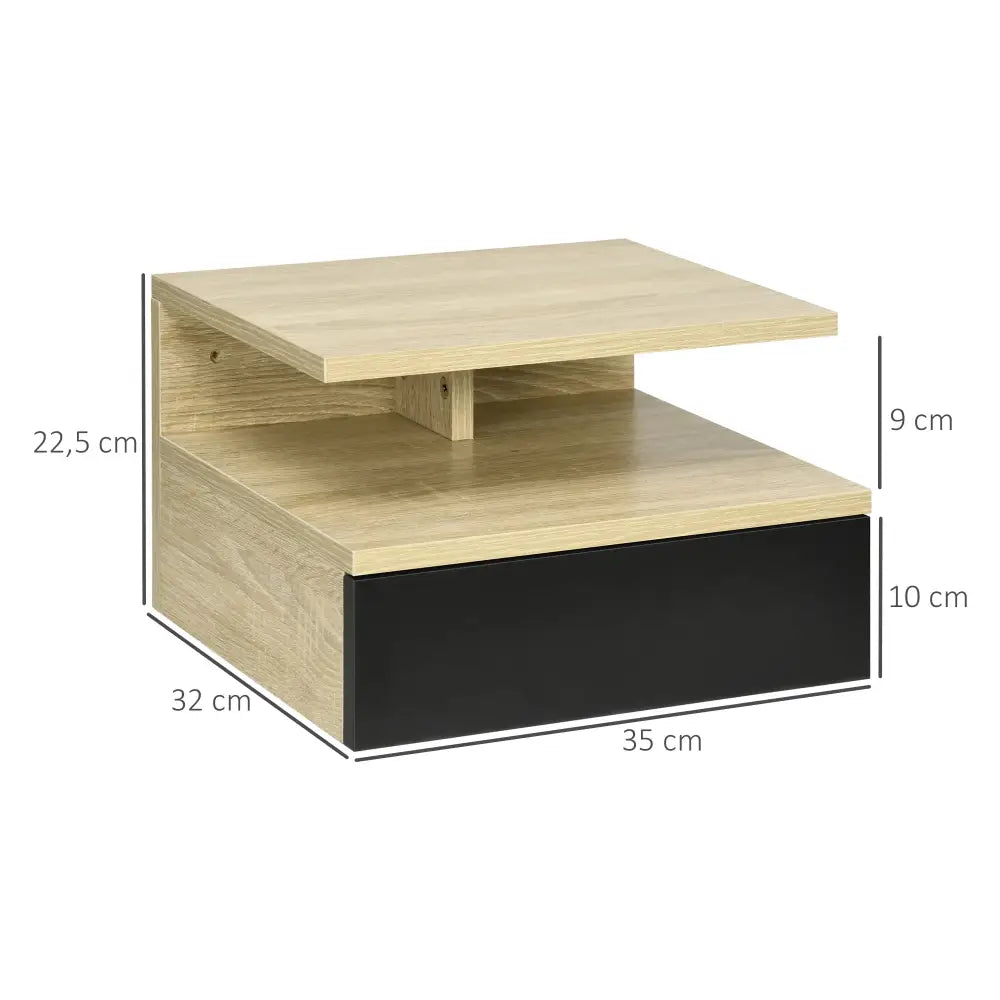 Tables de chevet murales avec tiroir – lot de 2 - France - Table de chevet murale