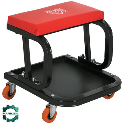 Tabouret d’atelier rembourré avec étagère – vue principale