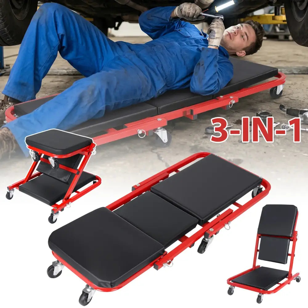 Tabouret réparation roulant pour entretien automobile rotation 360