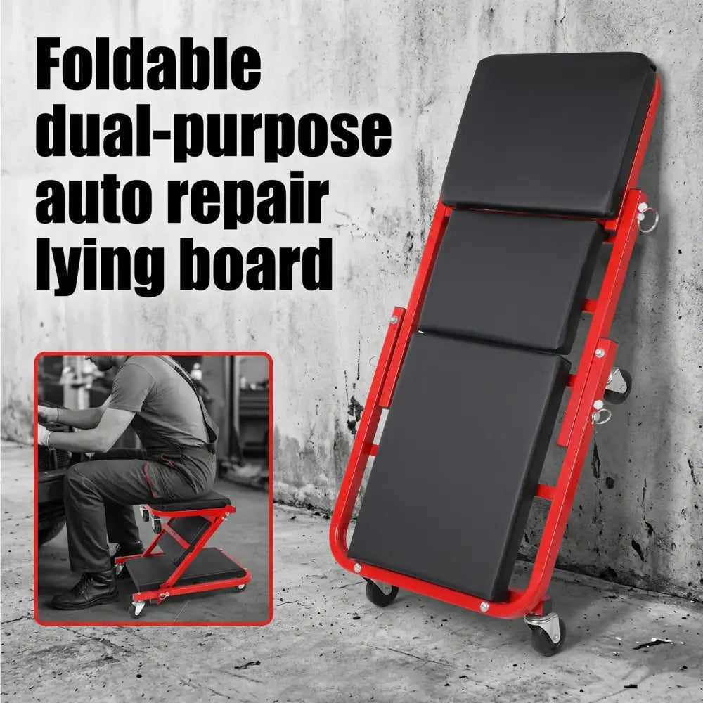 Tabouret réparation roulant pour entretien automobile rotation 360