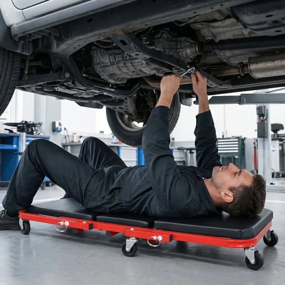 Tabouret réparation roulant pour entretien automobile rotation 360