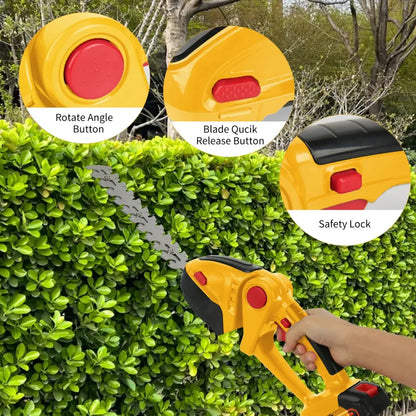 Taille-haie sans fil 2-en-1 avec 2 batteries