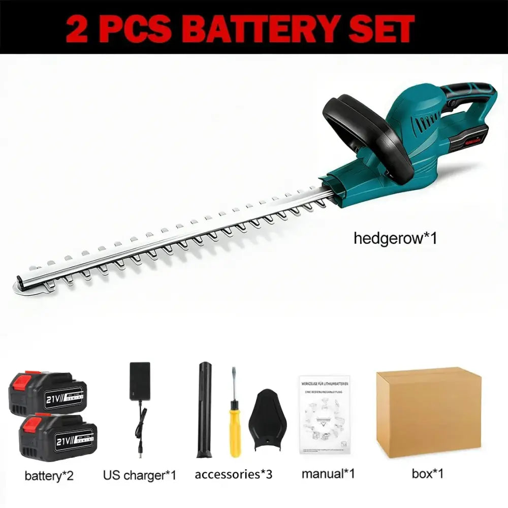 Taille-haie sans fil 2000 W, lame 510 mm et batterie — HGTUGO 2 batteries France