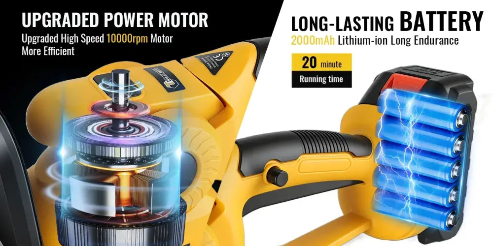 Taille-haie sans fil 21 V 4-en-1 – 2 batteries – détail produit 11