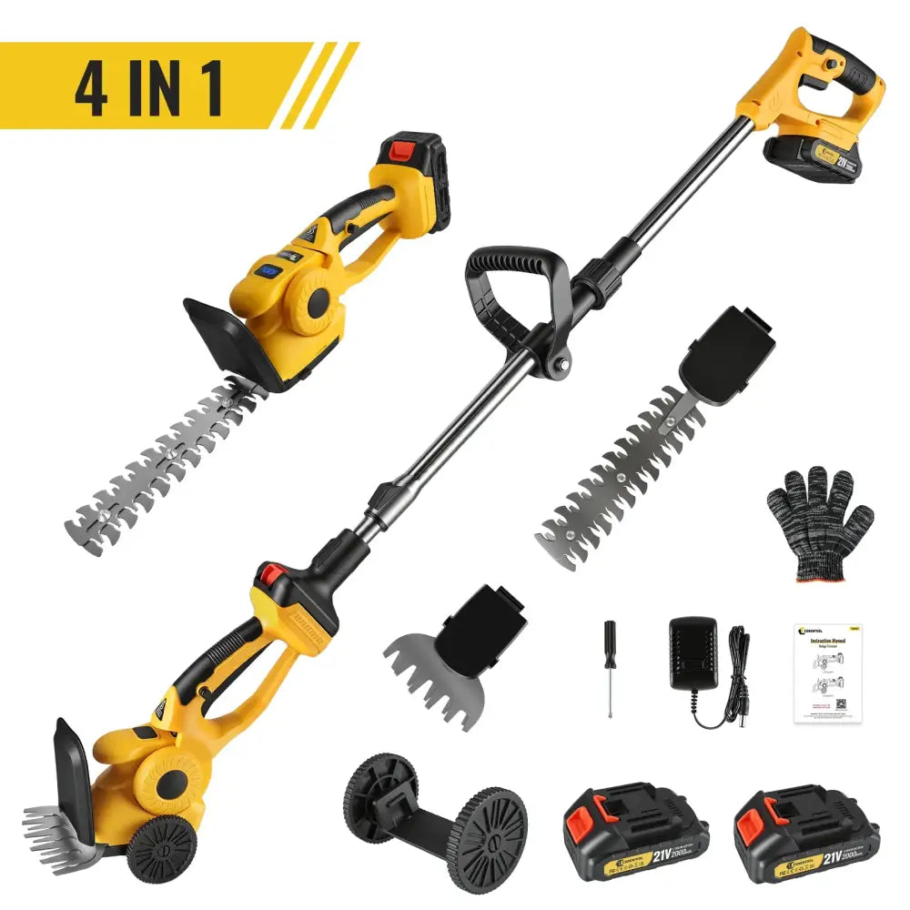 Taille-haie sans fil 21 V 4-en-1 – 2 batteries – détail produit 8