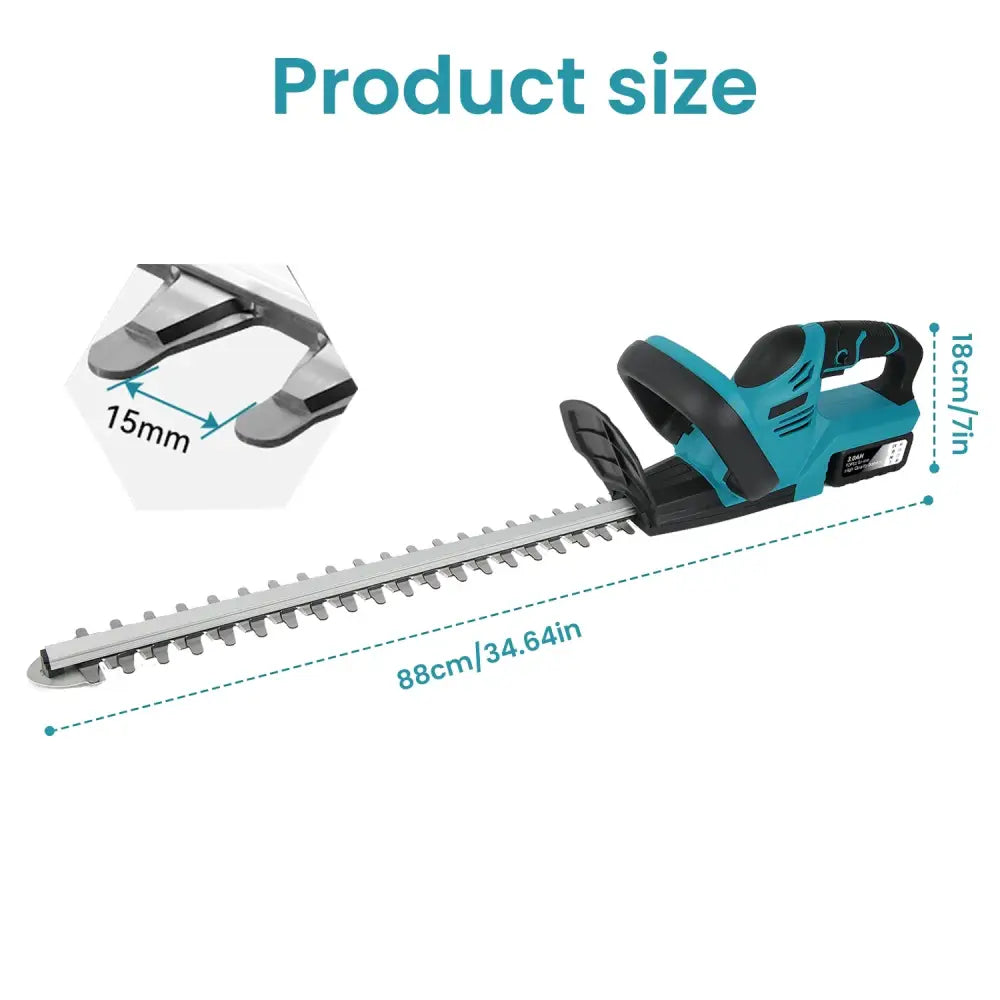Taille Haie Sans Fil 21V Sans Balais 520mm 45 Deg Puissant