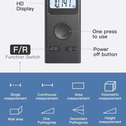 Télémètre laser portable mini intelligent rechargeable USB 30M