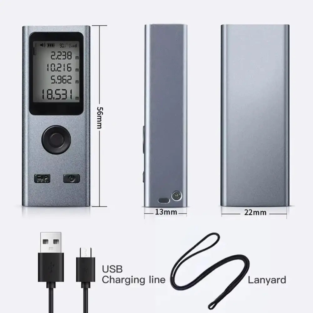 Télémètre laser portable mini intelligent rechargeable USB 30M