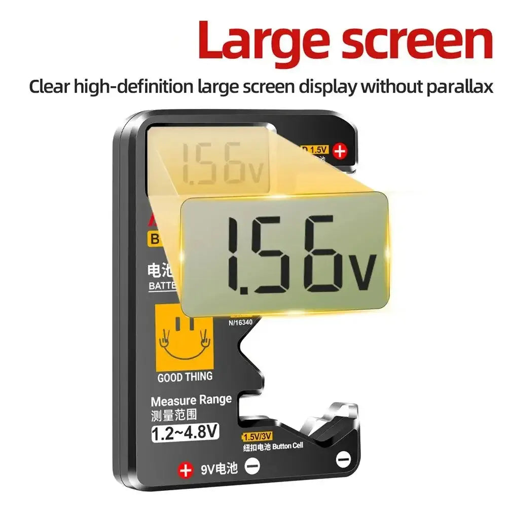 Testeur de piles universel avec écran LCD – détail produit 3
