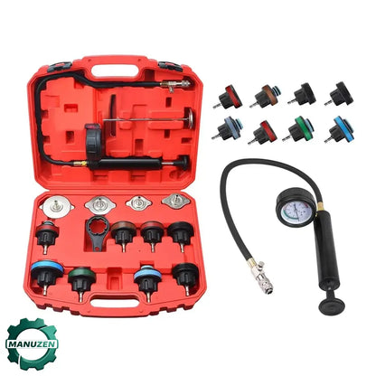 Testeur de pression radiateur – kit manuel 15 pièces - Kit 15 pièces / Depuis l’Allemagne - testeur de pression circuit