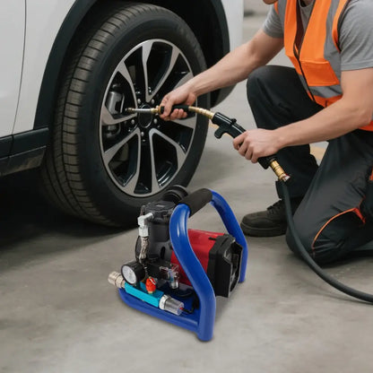 Tête de compresseur d’air portable 2800 tr/min - Bleu, rouge et noir / France - Compresseurs d’air