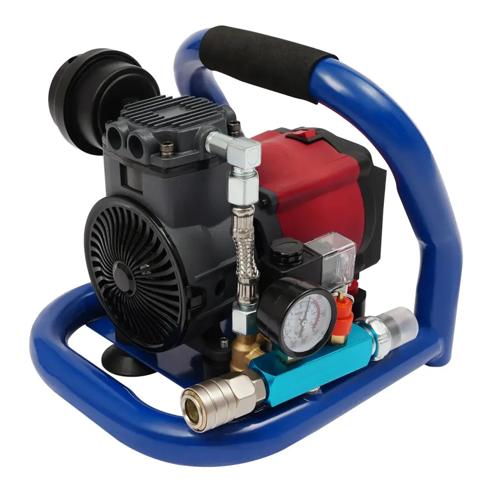 Tête de compresseur d’air portable 2800 tr/min - Bleu, rouge et noir / France - Compresseurs d’air