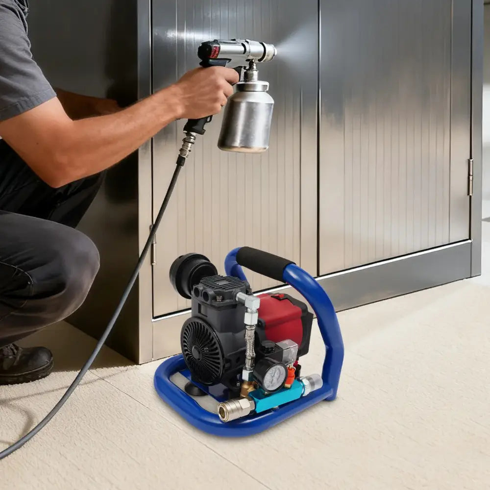 Tête de compresseur d’air portable 2800 tr/min - Bleu, rouge et noir / France - Compresseurs d’air