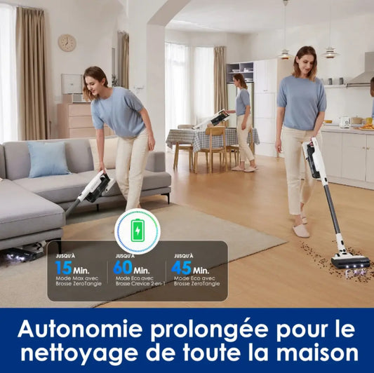 Tineco A30S — Aspirateur balai sans fil 60 min, réservoir 1 L