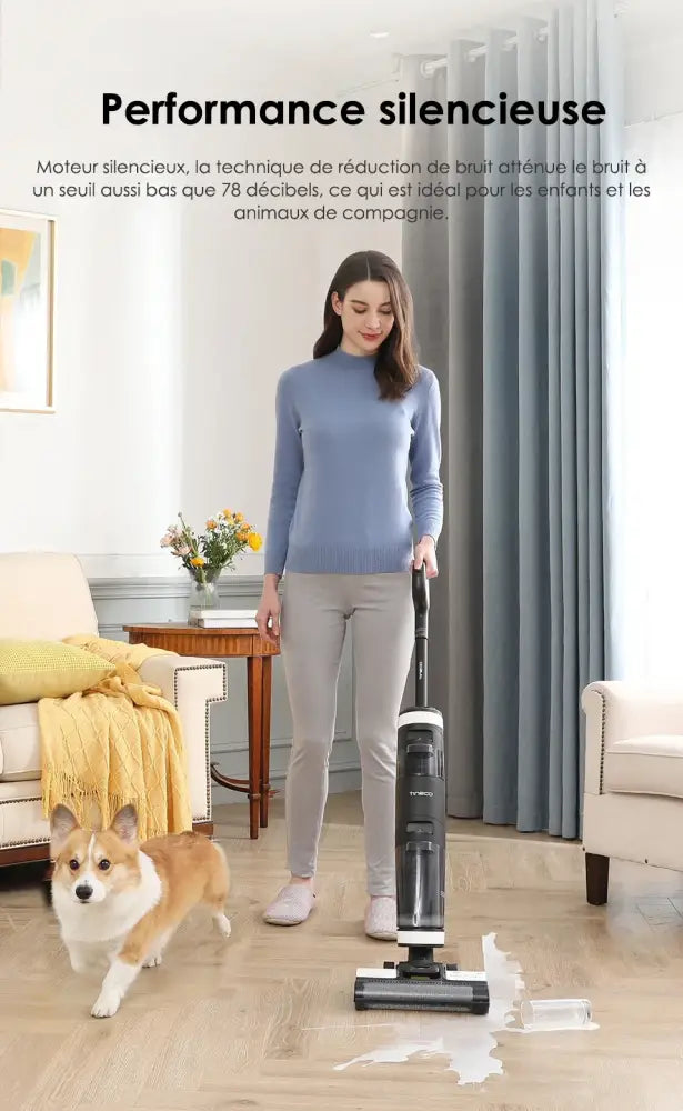Tineco Floor One S3 Breeze — Aspirateur laveur sans fil autonettoyant